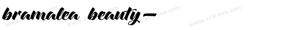 bramalea beauty字体转换